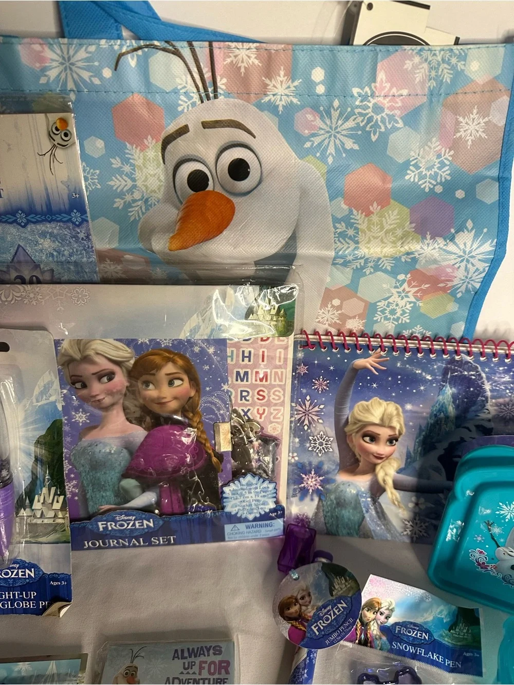 Disney Frozen Stationery, Accessories & Snack Set – Elsa, Anna & Olaf Themed